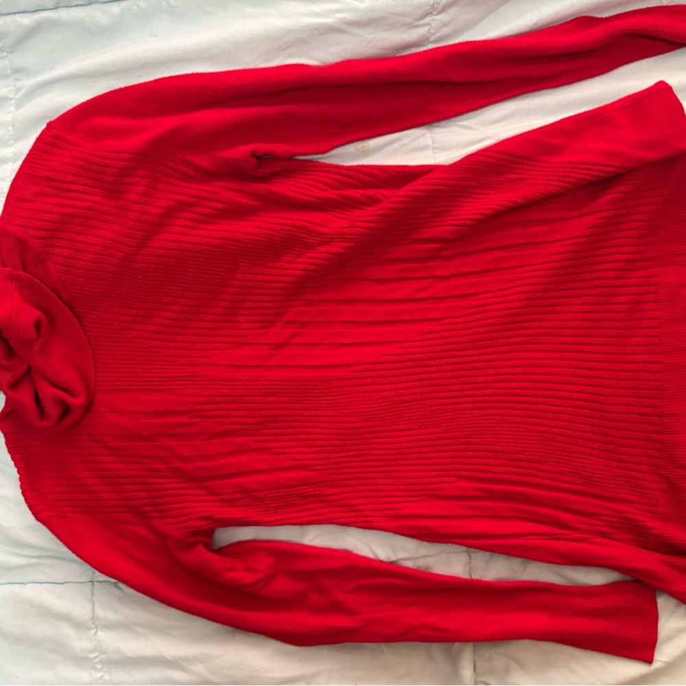 Red turtleneck sweater once wore twice. Size xsmall